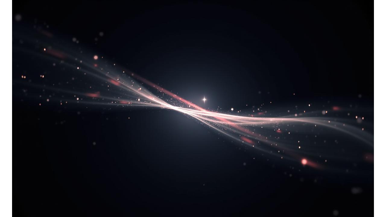 빛이 표면과 상호작용하는 추상적인 비디오 배경